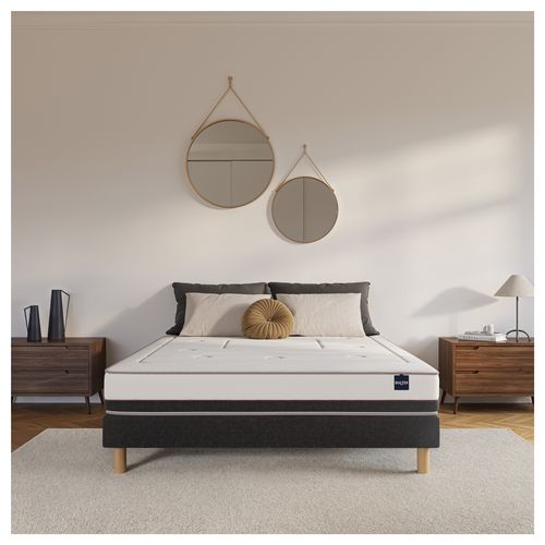 Matelas mousse 160x200 cm avec mémoire de forme PRESTIGIEUX ép.25 cm