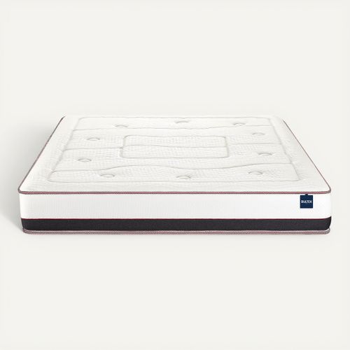 Matelas mousse 160x200 cm avec mémoire de forme PRESTIGIEUX ép.25 cm vue de face