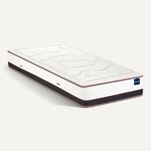 Matelas mousse 90x190 cm avec mémoire de forme PRESTIGIEUX ép.25 cm vue 3/4