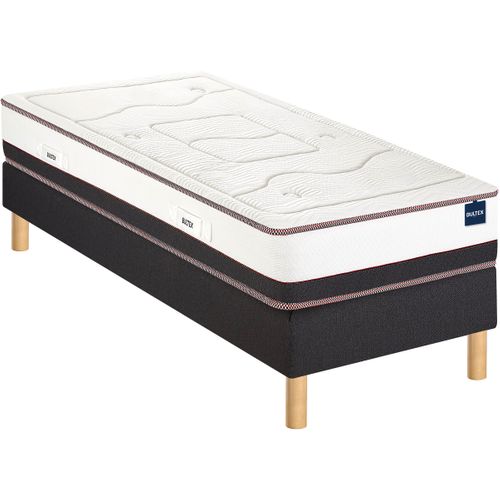 Matelas mousse 90x190 cm avec mémoire de forme PRESTIGIEUX ép.25 cm
