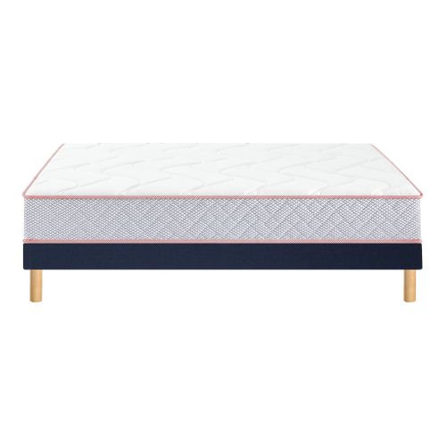 Ensemble matelas + sommier MERINOS POP 140x190 cm vue de profil