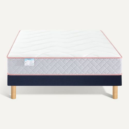 Ensemble matelas + sommier MERINOS POP 160x200 cm vue de face