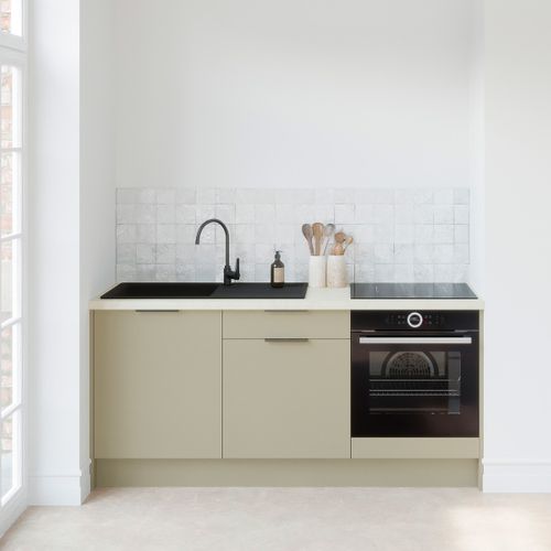 Meubles Bas De Cuisine - L. 185 Cm - Vert Sauge - Luzia