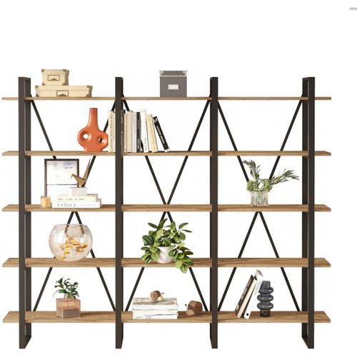 Etagère 5 Niveaux Effet Bois 220 Cm - Vika
