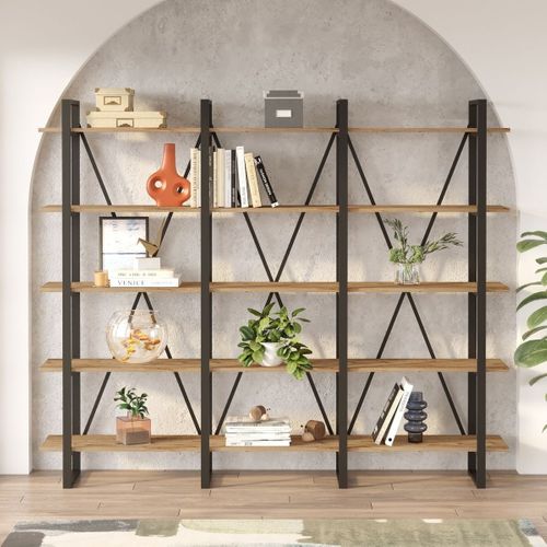 Etagère 5 Niveaux Effet Bois 220 Cm - Vika
