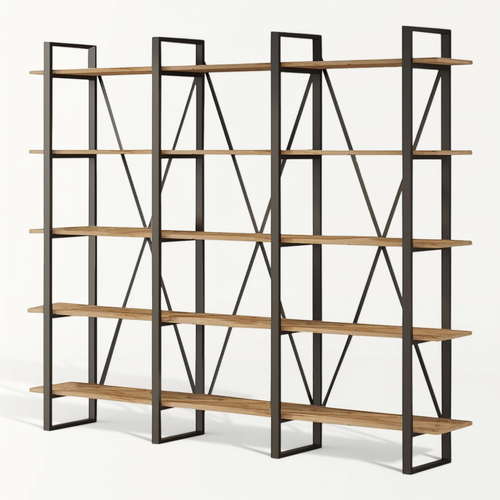 Etagère 5 Niveaux Effet Bois 220 Cm - Vika