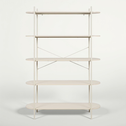 Etagère 5 Niveaux Beige 120 Cm - Vara