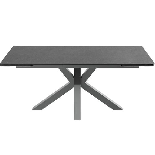 Table À Manger Extensible 8/10 Couverts En Céramique Gris Anthracite 180/260x100 Cm - Stromboli