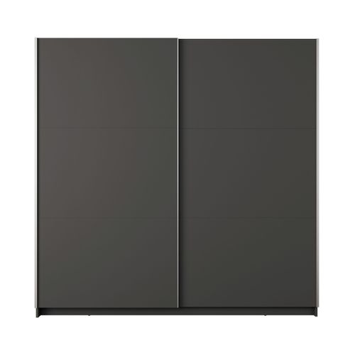 Armoire Dressing Grise Avec Portes Coulissantes 150cm Kas