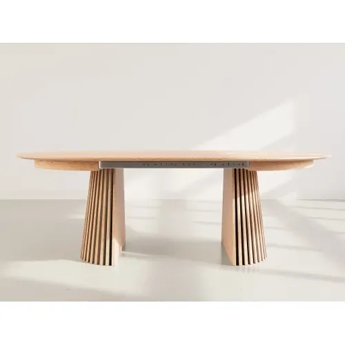 Freya - Table à Manger Ronde Extensible - 6 à 10 Personnes