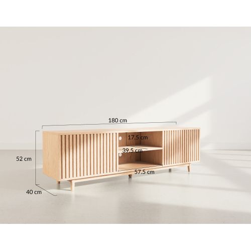 Freya - Meuble TV 180 Cm - 2 Portes Et 2 Niches