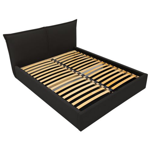 Lit Coffre   160x200 Cm   En Velours  John Noir
