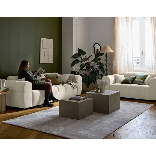 Ray - Canapé Droit 3 Places En Tissu Texturé