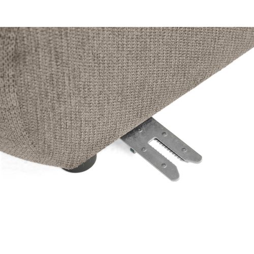 Debbie - Canapé Modulable D'angle Gauche 4 Places Avec Accoudoir En Tissu Texturé