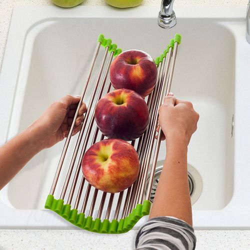 Égouttoir Et/ou Repose Plat Pliable - Vert