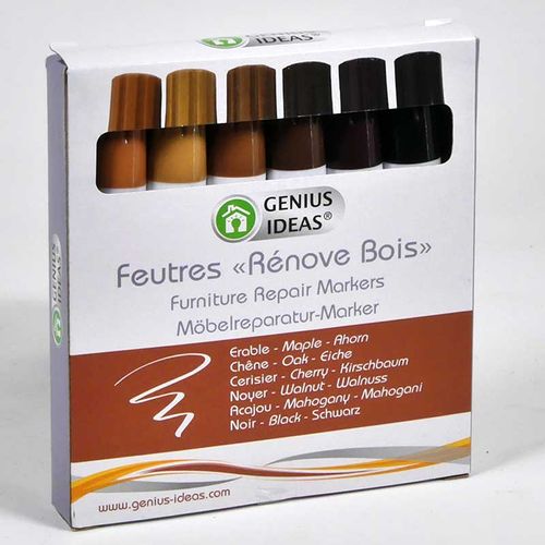 Pack De 6 Feutres Pour Renover Le Bois