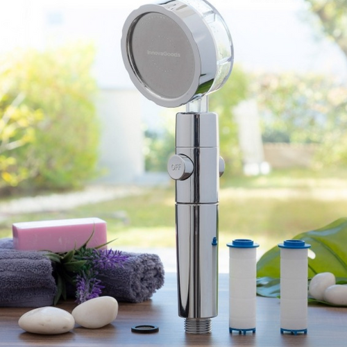 Pommeau De Douche Écologique Avec Hélice à Pression Et Filtre Purificateur - Anti-calcaire Et Économ