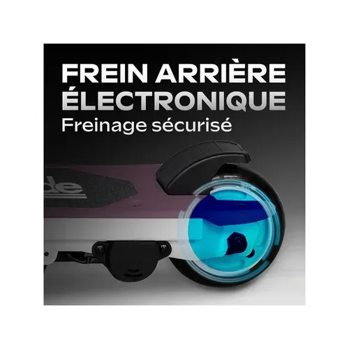 Trottinette électrique Enfant Ride 55 Rose – Moteur 30w - 10 Km/h - Autonomie Ju