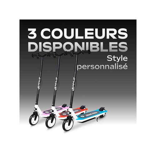 Trottinette électrique Enfant Ride 55 Rose – Moteur 30w - 10 Km/h - Autonomie Ju