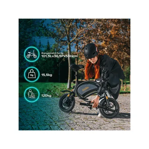 Draisienne électrique Adulte  120 – Moteur 1000w - Autonomie Jusqu'a 18 Km
