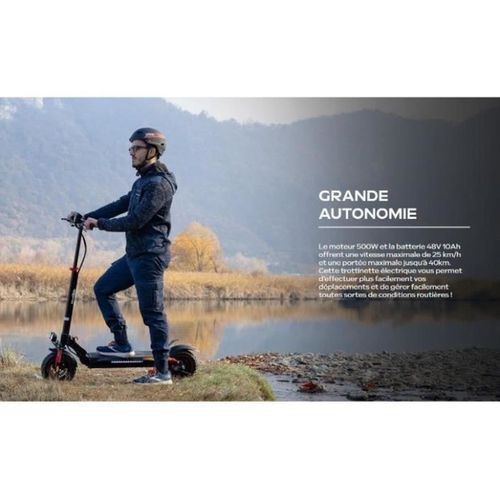 Ecross Pro Lite 2 - Trottinette Électrique Tout-terrain Pliable 10" 48v 800w