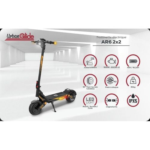 All Road 6 2x2 – Trottinette Électrique 10" Double Moteur