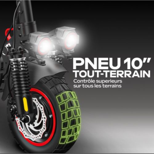 Trottinette Électrique Ecross Duo – Autonomie De 60 Km, Double Moteur