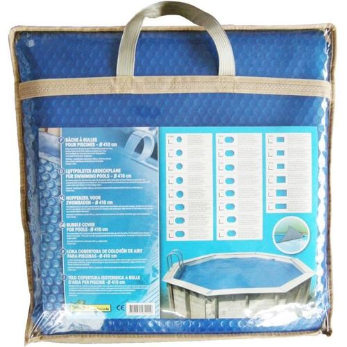 Bâche à Bulles Pour Piscine Bois - Rectangulaire 350x650 - Bleue - 400 Microns