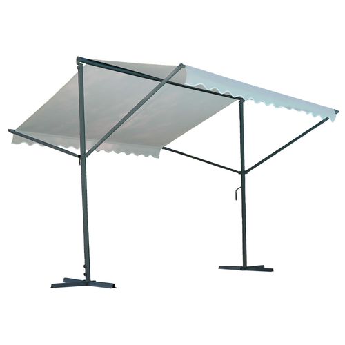 Tonnelle 2 Pans 3,5m - Acier - écru - Columba