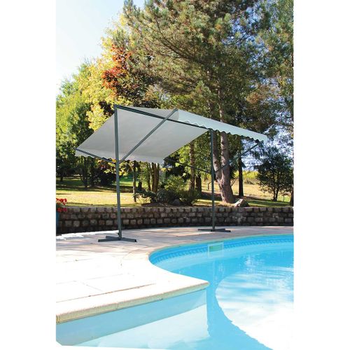 Tonnelle 2 Pans 3,5m - Acier - écru - Columba
