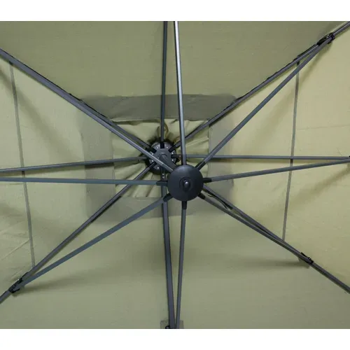 Parasol Déporté 4x3m - Vert Mélèze - Saphir