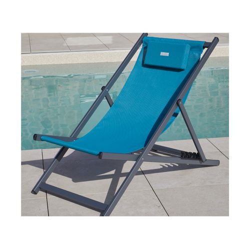 Athos - Lot De 2 Chiliennes - Aluminium - Bleu Canard