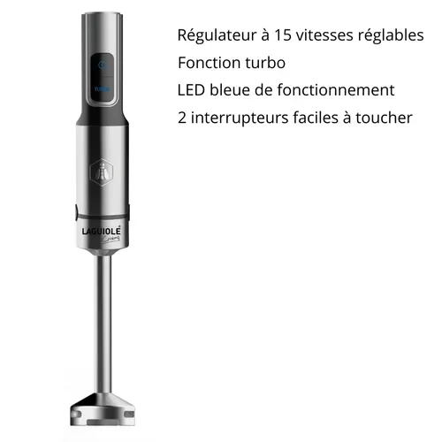 Mixeur Plongeant 1200w - 10 Pièces - 15 Vitesses