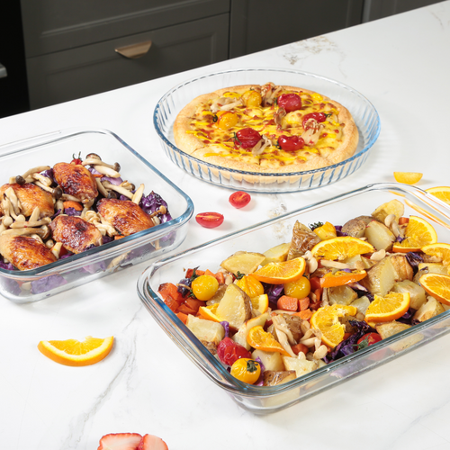 3 Plats Au Four En Verre