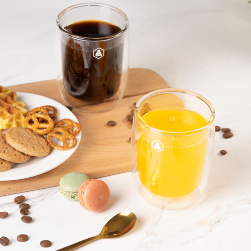 2 Tasses à Cappuccino Double Paroi - 250ml