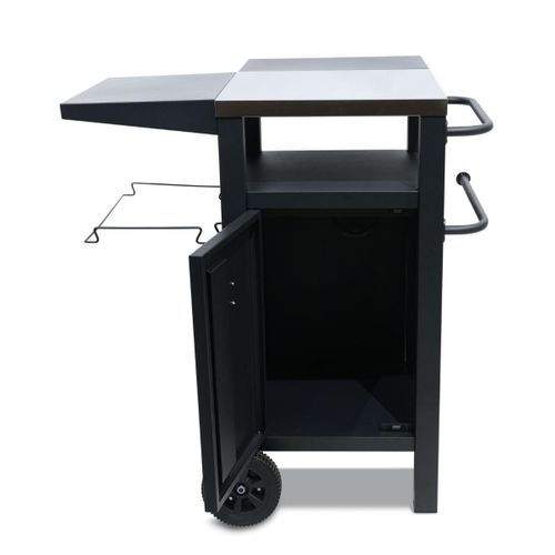 Chariot De Barbecue Avec Rangement Et Housse De Protection