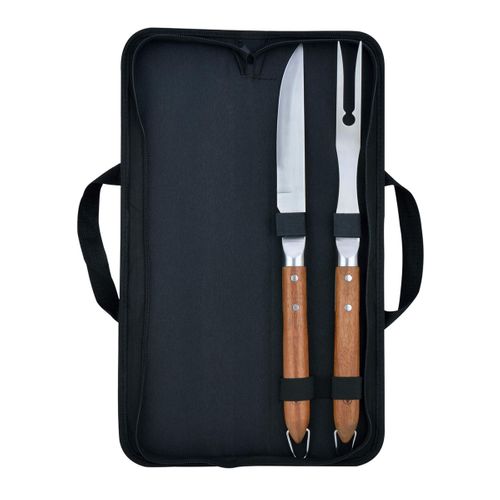 Set De Couteau Et Fourchette De Barbecue - "sève"