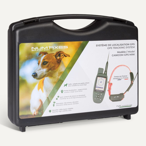 Canicom Gps Mini Collier Gps + Télécommande Compacte — 15 Km, Ip67, 20 Chiens