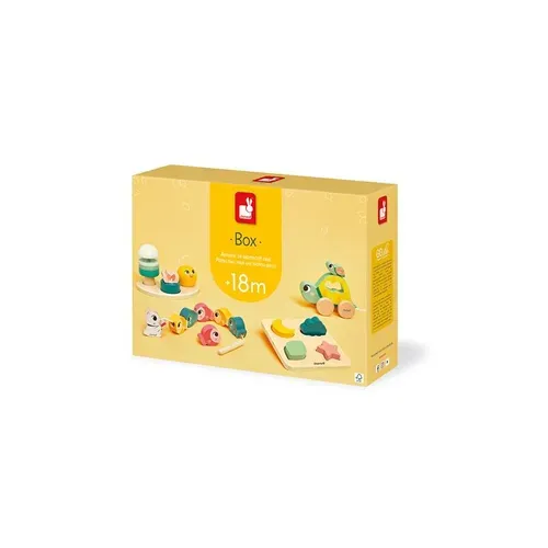 Jeu D Éveil  Box Tortue à Tirer Perles à Enfiler Stand Musical Et Puzzle