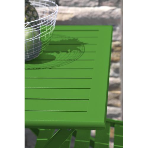 Table De Jardin Marius 70 Cm Pliante En Aluminium Vert Prairie - Marius
