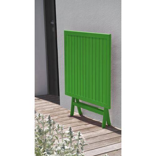 Table De Jardin Marius 70 Cm Pliante En Aluminium Vert Prairie - Marius