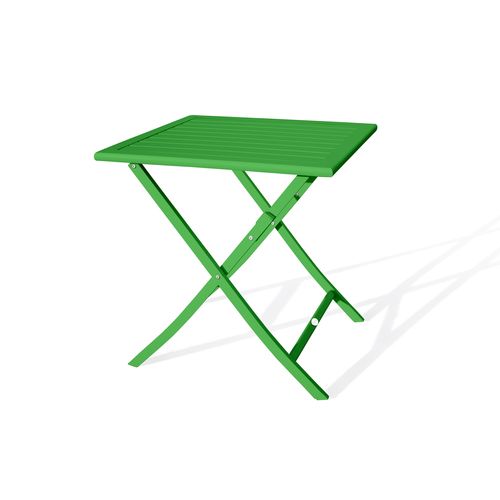 Table De Jardin Marius 70 Cm Pliante En Aluminium Vert Prairie - Marius