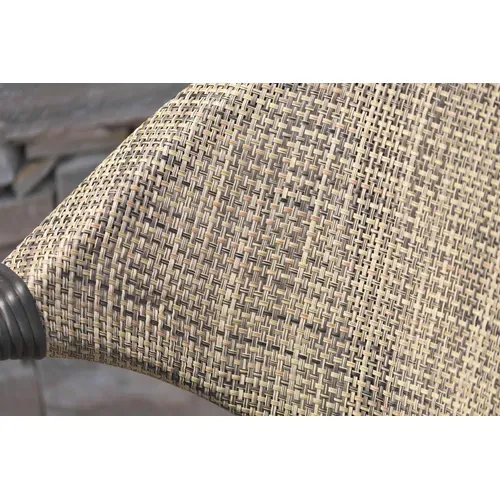 Fauteuil De Jardin Empilable En Aluminium Et Textilène - Marron - Ushuaia