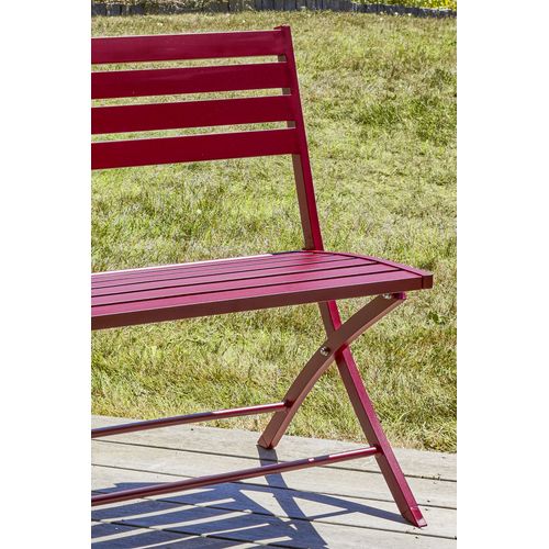 Banc De Jardin Marius En Aluminium Carmin - Marius
