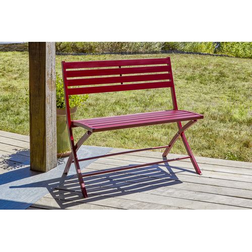 Banc De Jardin Marius En Aluminium Carmin - Marius