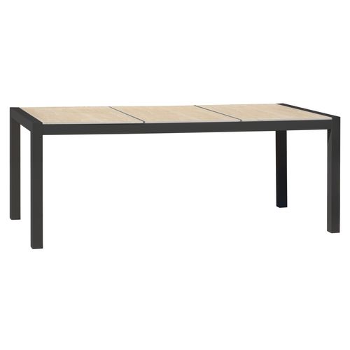 Table De Jardin En Aluminium Avec Plateau Céramique - Gris Anthracite - Venise
