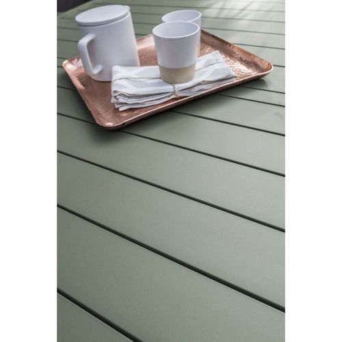 Miami Table De Jardin Extensible Aluminium 180–240 X 100 X 77 Cm Kaki