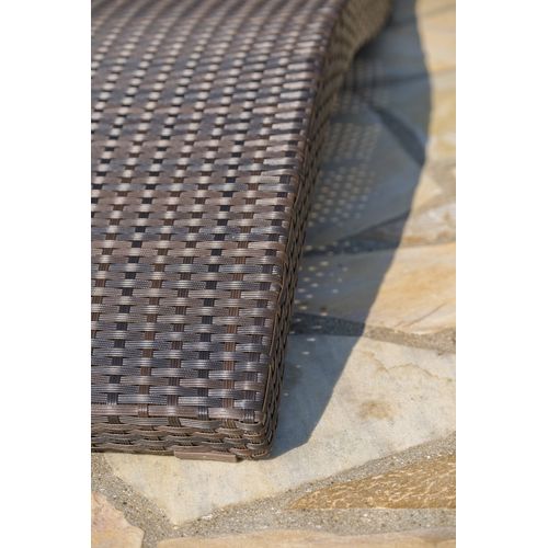 Lot De 2 Bains De Soleil Cancun Chocolat En Résine Tressée - Cancun