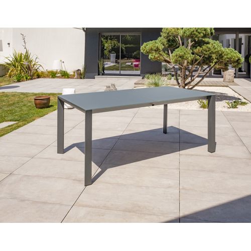 Ensemble Repas De Jardin 8 Places En Aluminium  - Gris Anthracite - Honfleur