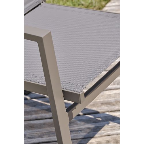 Fauteuil De Jardin Empilable En Aluminium - Quartz - Floride